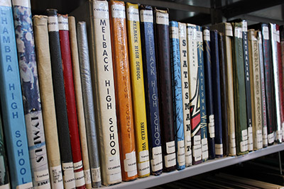 Select Arizona yearbooks can be found in the Arizona Room.